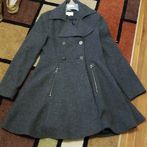 Laundry By Shelli Segal Jackets & Blazers - Dark grey jacket coat laundry flattering